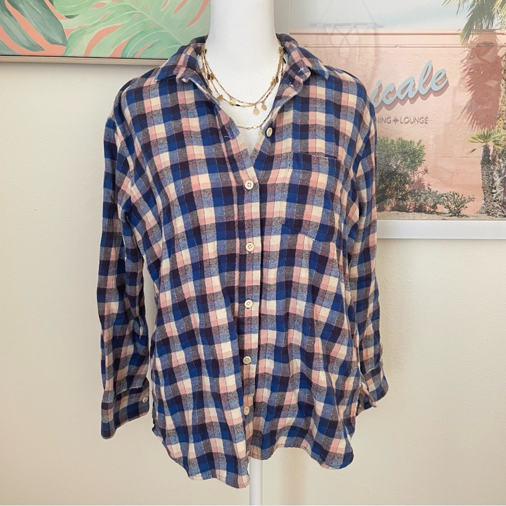 Madewell Flannel Sunday Shirt in Delgany Plaid XXS
